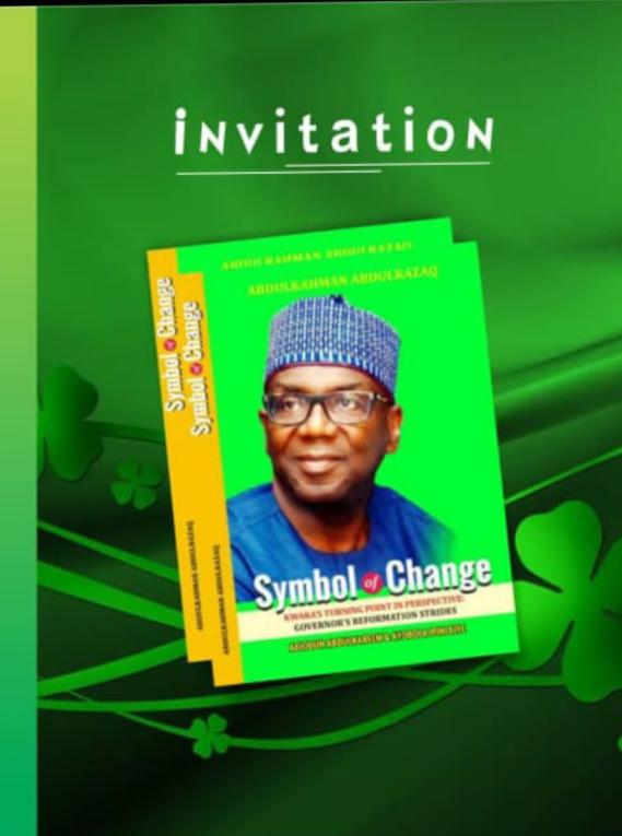 Book on Gov AbdulRazaq's transformational strides 'Symbol of Change' for launch, tomorrow 7 symbol of change
