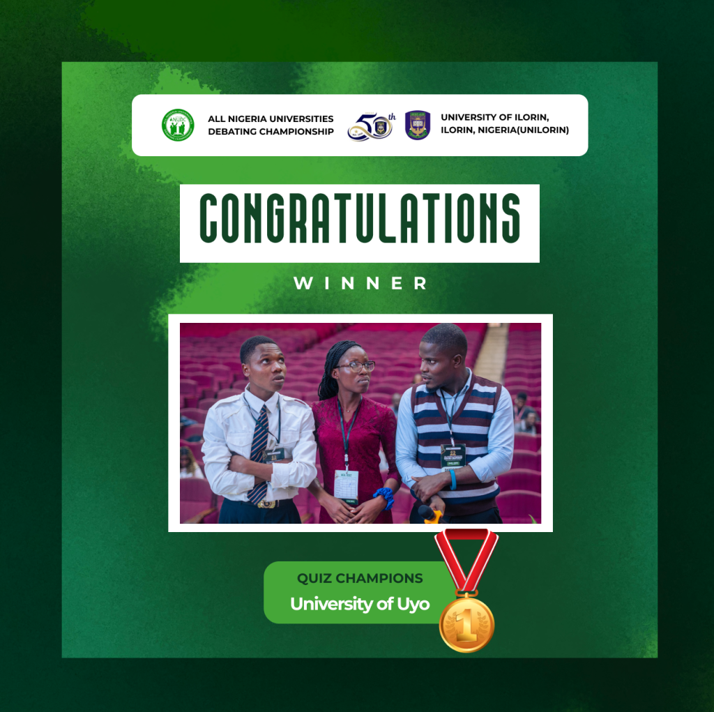 Unilorin hosts 12th All-Nigeria Universities Debating Championship... OAU, UNILORIN, UNIUYO shine 9 QUIZ Champions